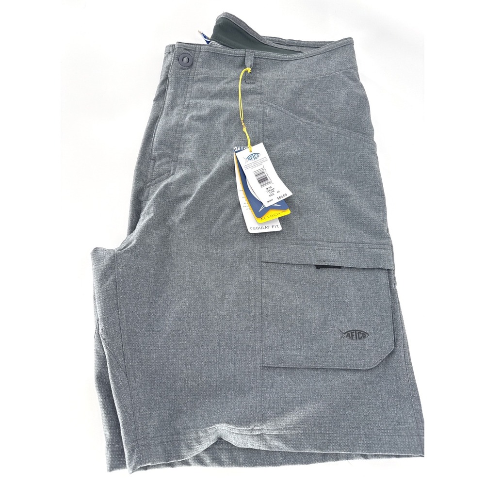 AFTCO (Charcoal) Diffuse Fishing Shorts Mens 40 NWT